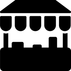 Mall Stand Sketch Drawing Svg, Free Vectors File